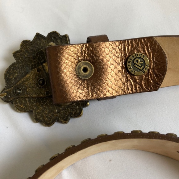 Leatherock leather jewel buckle belt size S/32 - Picture 4 of 8